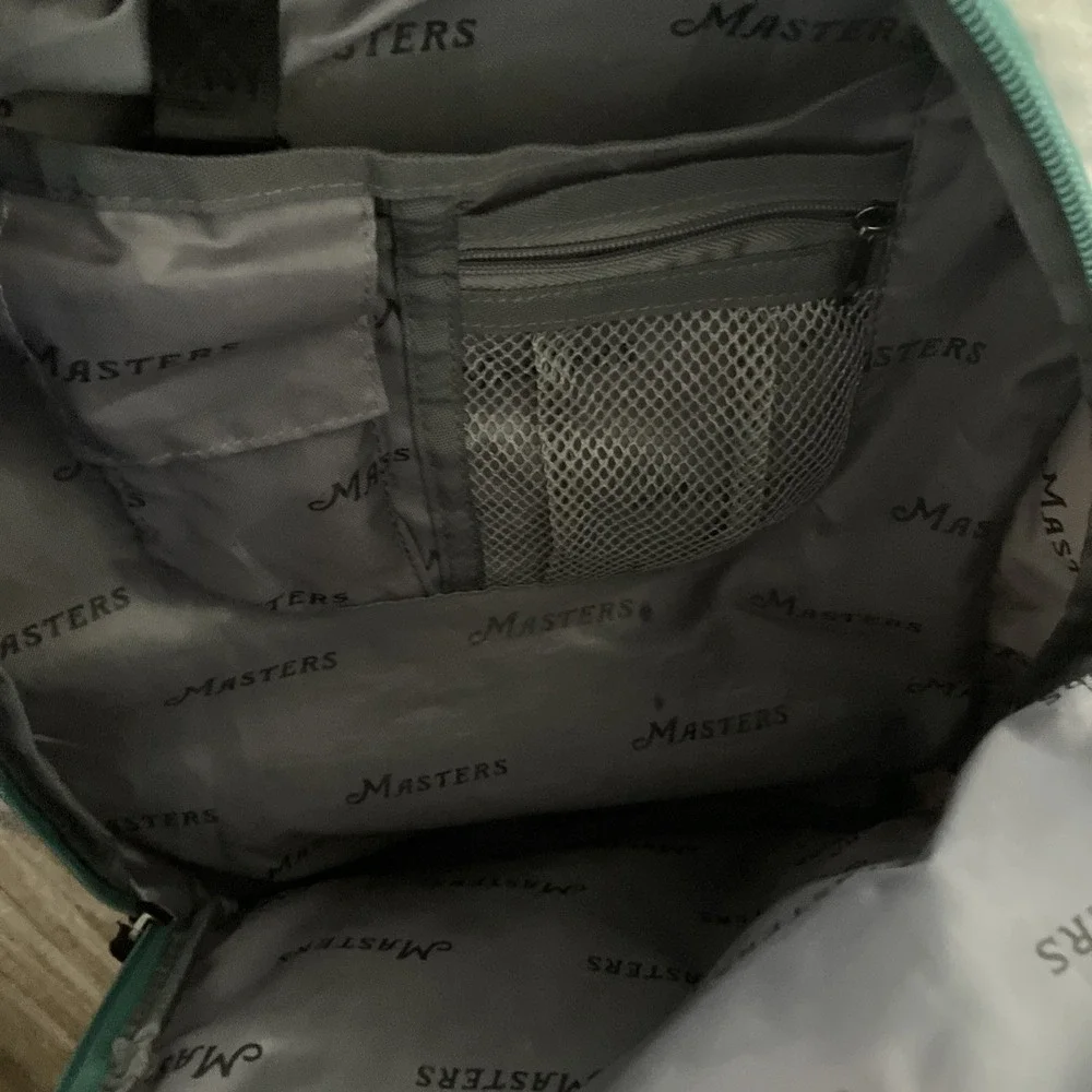 Masters Golf Tournament Embroidered Logo Navy & Gray Backpack Bookbag 2025